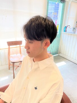 アンティコ(Antico) マッシュセンターパート流行ショート束感ニュアンスパーマモテ髪