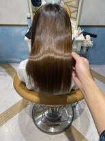 ロンドルーチェ 心斎橋(Lond luce)&nbsp;ダークアッシュ/ミディアムレイヤーカット［髪質改善/縮毛矯正］