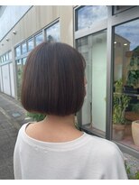 ヘアーアンドメイク ペリドット(hair&make Peridot)&nbsp;黒髪ボブ/大人ガーリー/顎ラインボブ/30代/40代/50代/60代