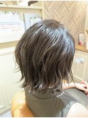 tuuli☆30代40代ペールベージュ切りっぱなしショート 164