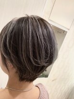 アース 元住吉店(EARTH)&nbsp;グレー×ホワイトハイライト×クールショート