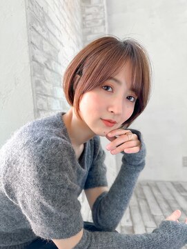 ジョエミバイアンアミ(joemi by Un ami) 【joemi】大人ガーリーチョコレートナチュラルショート(小倉太郎