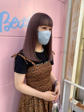 ベティ(Bettie) 色落ちも可愛いラベンダーアッシュ　艶髪