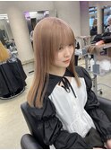 斜めバング/グレージュカラー/シルキーベージュ/栄/名駅