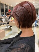 ヘアークラフト アニー 南郷18丁目店(HAIR CRAFT Annie) オレンジショートボブ