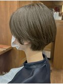 白髪染めを使わない白髪染め【オリーブグレージュ】