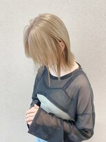 シーク 天神(SEEK)&nbsp;yuri/ミルクティーベージュ/ベージュカラー/ハイトーン/ブリーチ