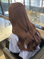 ペレ 栄店(PELE) デザインカラー/レイヤーカット/ウェットヘア/オリーブベージュ