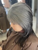 ジエクトカナウ 大阪梅田店(The Ect canow) おしゃれ女子ウルフヘア／アッシュカラー／アンブレラカラー