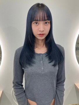 イェッカ(YECCA) ネイビーブルーカラー(ブリーチ1~2回)