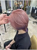 ペールピンクホワイトピンクエンドカラーバイオレット成増
