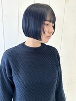 ボブ×顔まわりレイヤー