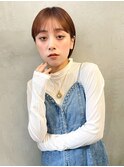 ウェーブミディアム似合わせカットメルティカラーショート/大宮