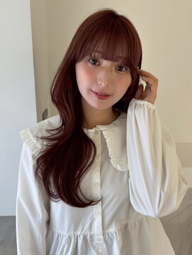 ユーフォリア 渋谷グランデ(Euphoria SHIBUYA GRANDE) ピンクブラウン　レイヤーカット　韓国ヘア　透明感カラー