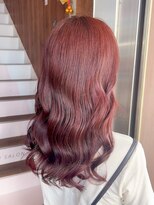 アヴァンス 天王寺店(AVANCE.) ブリーチなしダブルカラー×柔らかレッドピンク