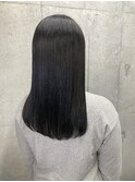 酸性ストレート暗髪ダークグレージュ〈大阪/梅田/髪質改善〉
