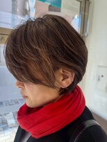 アッシュ 荻窪店(Ash)&nbsp;大人ショートスタイル【荻窪／ショート／パーマ/白髪ぼかし】