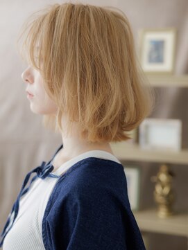 カバーヘアアンドスパ ブリス 浦和(COVER HAIR&SPA bliss) かきあげハイトーンカラーハッシュカットTd1浦和10代20代30代