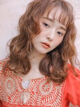 カライング(ing)&nbsp;大人可愛いミディアムボブ20代30代40代小顔ミディアムパーマ