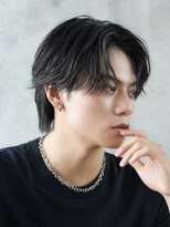 メンズヘアフェイス(Men's hair FACE。)&nbsp;色気センターパート/大人毛流れ