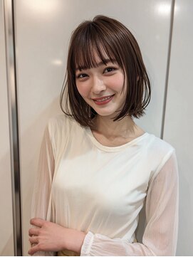 アシャ ヘアー ソリューション 神戸店(asha hair solution) イメチェン/ピンクベージュ/アンブレラカラー/前髪/摂津本山