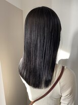 ロッカ(ROCCA)&nbsp;ロング×ストレート×暗髪×ダークブルー×名東区×守山区