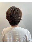 パーマでイメチェン！ゆるふわショート