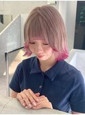 ルーツカラー/ホワイトシルバー/抜きっぱなしブロンド
