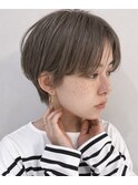 マッシュショート 前髪長めショート 丸み ショートカット