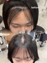 マーシュ 梅田(marshu)&nbsp;生えぐせある人でもクロスパーマで前髪薄く作れます♪