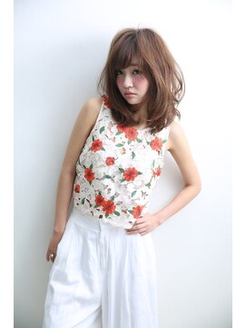 ヘアデザイン ラポール 茨木店(hair design Rapport) 小顔ドレープボブ/無造作ウェーブ/イルミナメルトカラー