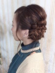 【miel hair blanc】編み込みナチュラルヘアセット♪