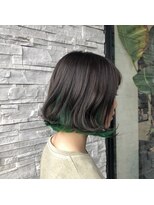 アールトゥーヘアー(art To Hair)&nbsp;インナーカラー グリーン