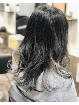 トレフル 東岸和田店(Trefle) 20代30代大人可愛いホワイトベージュバレイヤージュ透明感