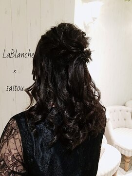 ラ ブランシュ 大宮(La Blanche) 大宮/マロンベージュ/Aラインボブ/かき上げ/ニュアンスマッシュ