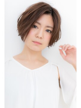 カバーヘア ブリス 大宮西口(COVER HAIR bliss) アシンメトリーくせ毛風前下がりマッシュボブY大宮30代40代50代