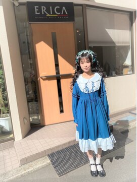 エリカ 美容室 【ゆるふわカール仕上げ☆】ツインテール