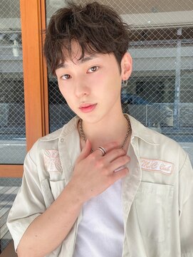 ルービック 難波(Rubik's) メンズ無造作束感ラフウェーブマッシュ