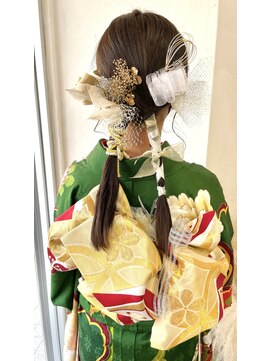 インフィールヘアー(Infeel hair) 成人式ツインアレンジ