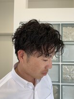 アロヘアー(Alo hair)&nbsp;センターパート×パーマ