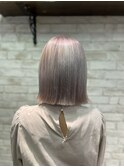 ラベンダーアッシュ×ボブ