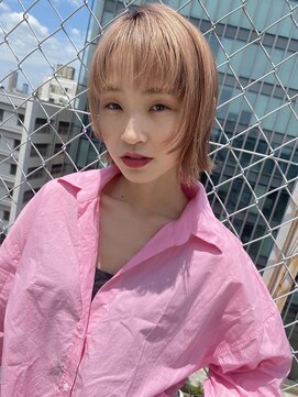 エクリ シセイドウ 麻布十番店(equri×SHISEIDO) パツッとボブに顔周りレイヤー