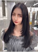 表参道レイヤーカットグレージュブラウンアッシュ韓国2way