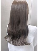 ブリーチなし透明感カラー グレージュカラー アッシュベージュ