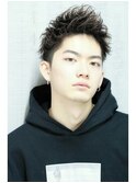 無造作ジェットモヒカンツーブロック刈り上げ