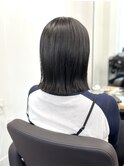 切りっぱなしボブ/タッセルボブ/ダークグレージュ
