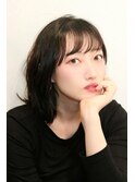 20代30代40代前髪ありイメチェンアンブレラカラーこなれミディ