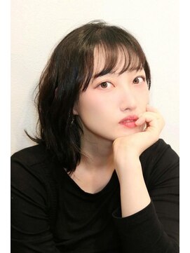 ポルコ(porco.) 20代30代40代前髪ありイメチェンアンブレラカラーこなれミディ