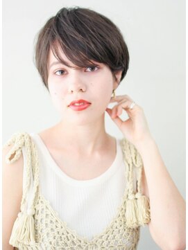 ルアン 大分駅店(ruen) ショートヘア前髪長めショート大人ショートショートカット30代