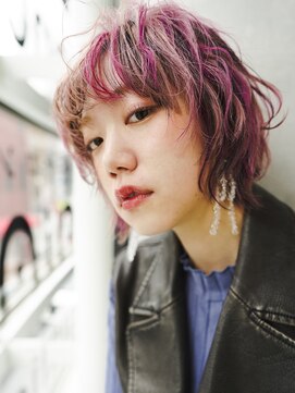 マノ 千歳烏山(MaNO) 【a3】ショート韓国ボブハイライト髪質改善ブリーチ前髪20代87